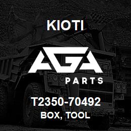 T2350-70492 Kioti BOX, TOOL | AGA Parts