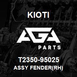 T2350-95025 Kioti ASSY FENDER(RH) | AGA Parts