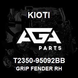 T2350-95092BB Kioti GRIP FENDER RH | AGA Parts