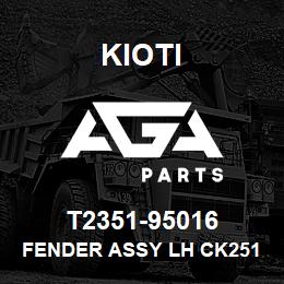 T2351-95016 Kioti FENDER ASSY LH CK2510 V | AGA Parts