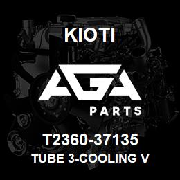 T2360-37135 Kioti TUBE 3-COOLING V | AGA Parts