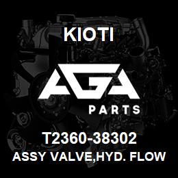 T2360-38302 Kioti ASSY VALVE,HYD. FLOW CONTROL | AGA Parts