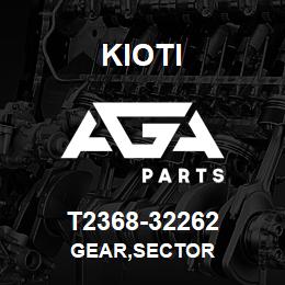 T2368-32262 Kioti GEAR,SECTOR | AGA Parts