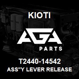 T2440-14542 Kioti ASS'Y LEVER RELEASE V | AGA Parts