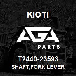 T2440-23593 Kioti SHAFT,FORK LEVER | AGA Parts