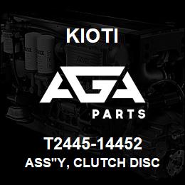 T2445-14452 Kioti ASS'Y, CLUTCH DISC V | AGA Parts