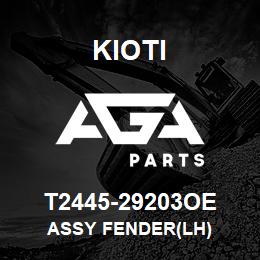 T2445-29203OE Kioti ASSY FENDER(LH) | AGA Parts