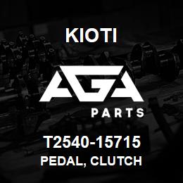 T2540-15715 Kioti PEDAL, CLUTCH | AGA Parts