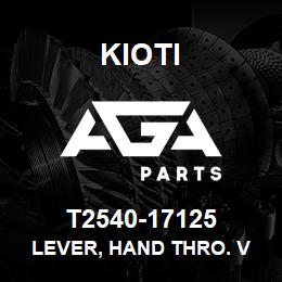 T2540-17125 Kioti LEVER, HAND THRO. V | AGA Parts