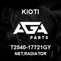 T2540-17721GY Kioti NET,RADIATOR | AGA Parts