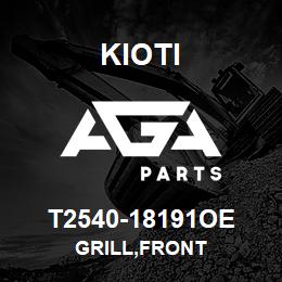 T2540-18191OE Kioti GRILL,FRONT | AGA Parts