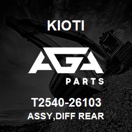 T2540-26103 Kioti ASSY,DIFF REAR | AGA Parts