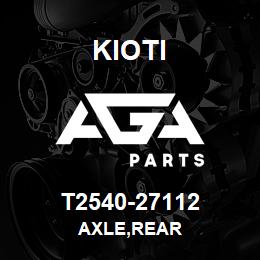 T2540-27112 Kioti AXLE,REAR | AGA Parts