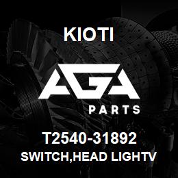 T2540-31892 Kioti SWITCH,HEAD LIGHTV | AGA Parts