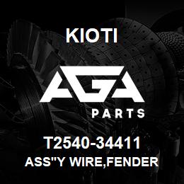 T2540-34411 Kioti ASS'Y WIRE,FENDER | AGA Parts