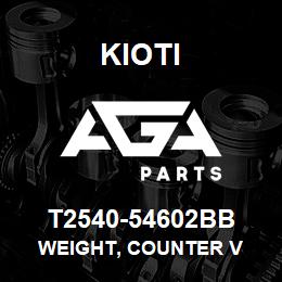 T2540-54602BB Kioti WEIGHT, COUNTER V | AGA Parts