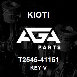 T2545-41151 Kioti KEY V | AGA Parts