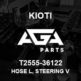 T2555-36122 Kioti HOSE L, STEERING V | AGA Parts