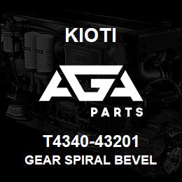 T4340-43201 Kioti GEAR SPIRAL BEVEL | AGA Parts