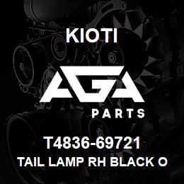 T4836-69721 Kioti TAIL LAMP RH BLACK OBS V | AGA Parts