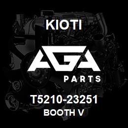 T5210-23251 Kioti BOOTH V | AGA Parts