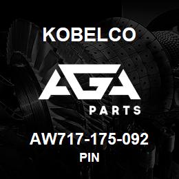 AW717-175-092 Kobelco PIN | AGA Parts