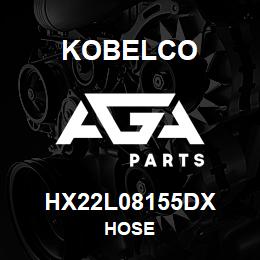 HX22L08155DX Kobelco HOSE | AGA Parts