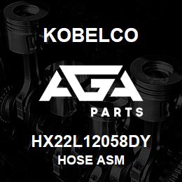 HX22L12058DY Kobelco HOSE ASM | AGA Parts