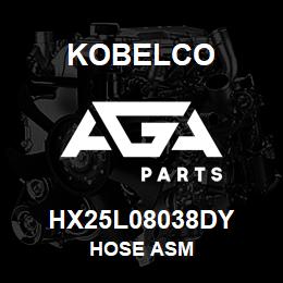 HX25L08038DY Kobelco HOSE ASM | AGA Parts