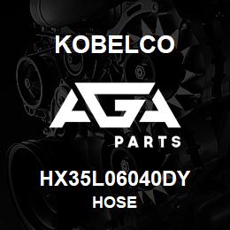 HX35L06040DY Kobelco HOSE | AGA Parts
