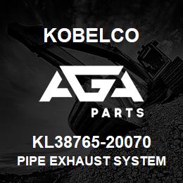 KL38765-20070 Kobelco PIPE EXHAUST SYSTEM | AGA Parts