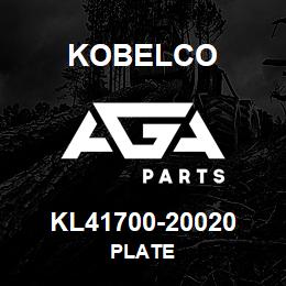 KL41700-20020 Kobelco PLATE | AGA Parts