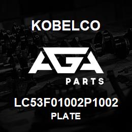 LC53F01002P1002 Kobelco PLATE | AGA Parts