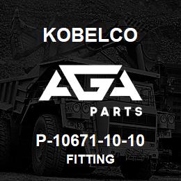 P-10671-10-10 Kobelco FITTING | AGA Parts