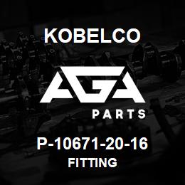 P-10671-20-16 Kobelco FITTING | AGA Parts