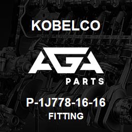 P-1J778-16-16 Kobelco FITTING | AGA Parts