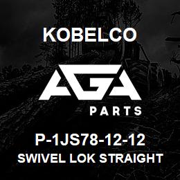 P-1JS78-12-12 Kobelco SWIVEL LOK STRAIGHT | AGA Parts