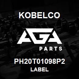 PH20T01098P2 Kobelco LABEL | AGA Parts