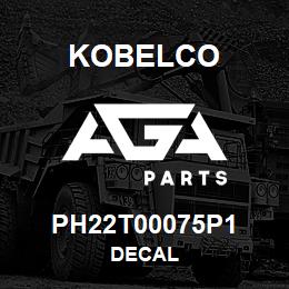 PH22T00075P1 Kobelco DECAL | AGA Parts