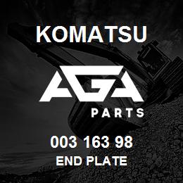 003 163 98 Komatsu End plate | AGA Parts