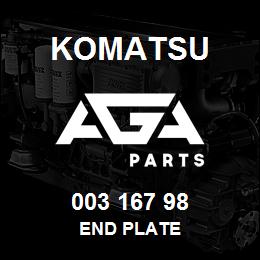 003 167 98 Komatsu End plate | AGA Parts