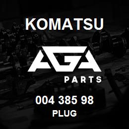 004 385 98 Komatsu Plug | AGA Parts
