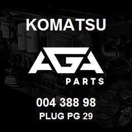 004 388 98 Komatsu Plug PG 29 | AGA Parts