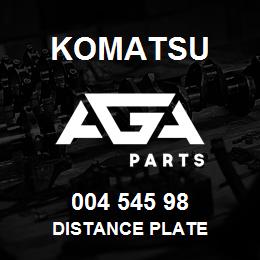004 545 98 Komatsu Distance plate | AGA Parts