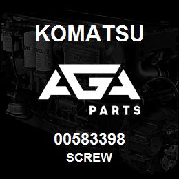 00583398 Komatsu SCREW | AGA Parts