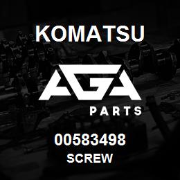 00583498 Komatsu SCREW | AGA Parts