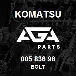 005 836 98 Komatsu Bolt | AGA Parts