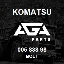 005 838 98 Komatsu Bolt | AGA Parts