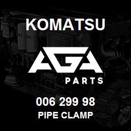 006 299 98 Komatsu Pipe clamp | AGA Parts