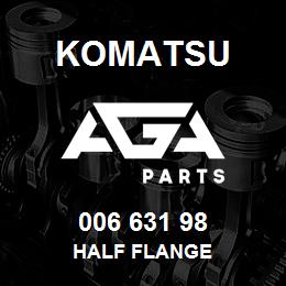 006 631 98 Komatsu Half flange | AGA Parts